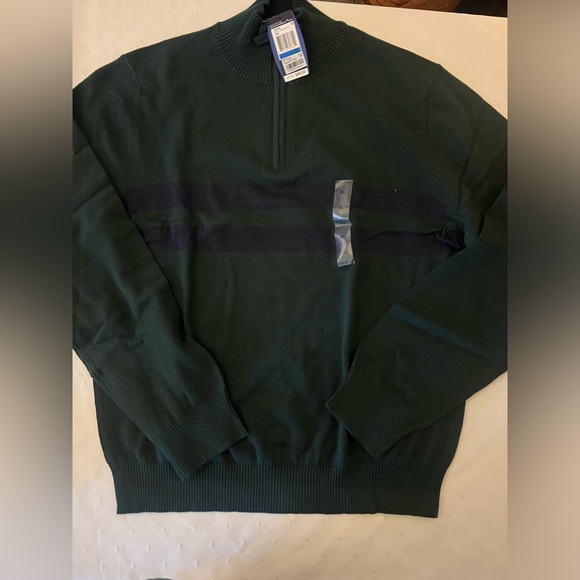 Nautica Prep Green and Navy Men’s Sweater XL NWT - Picture 2 of 3